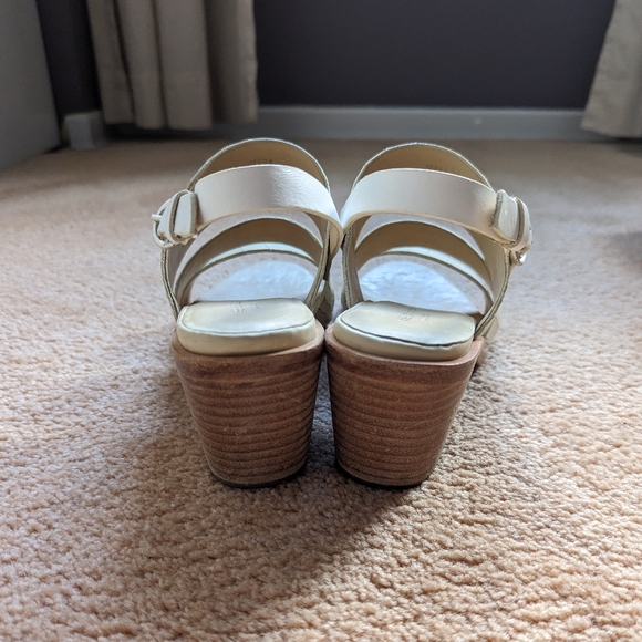 Rag & bone cream sandals block heel sz 8 - Picture 2 of 6